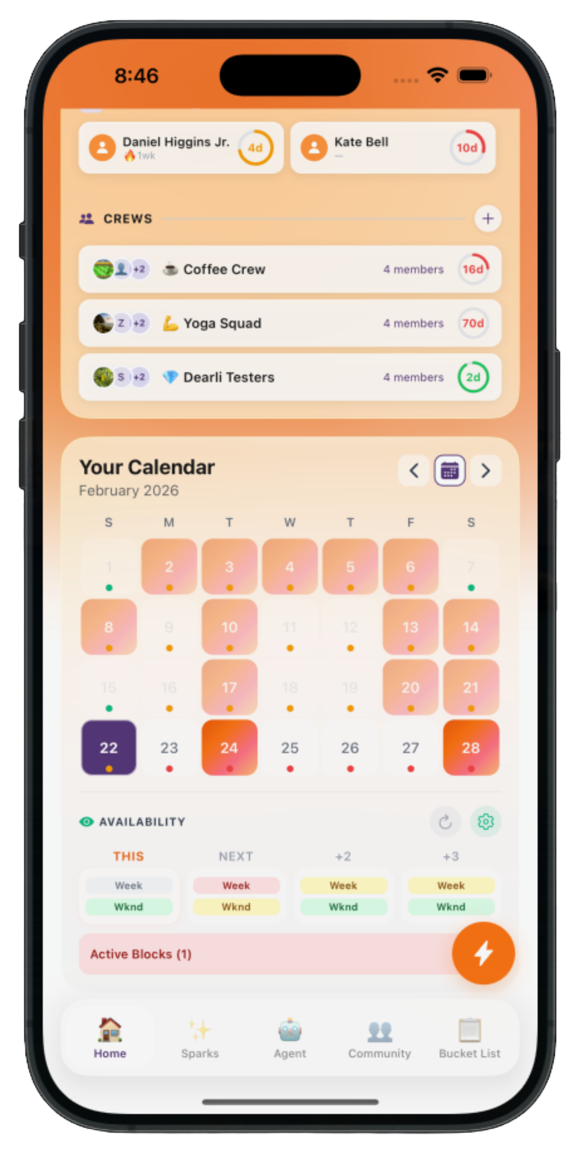dearli calendar integration and availability